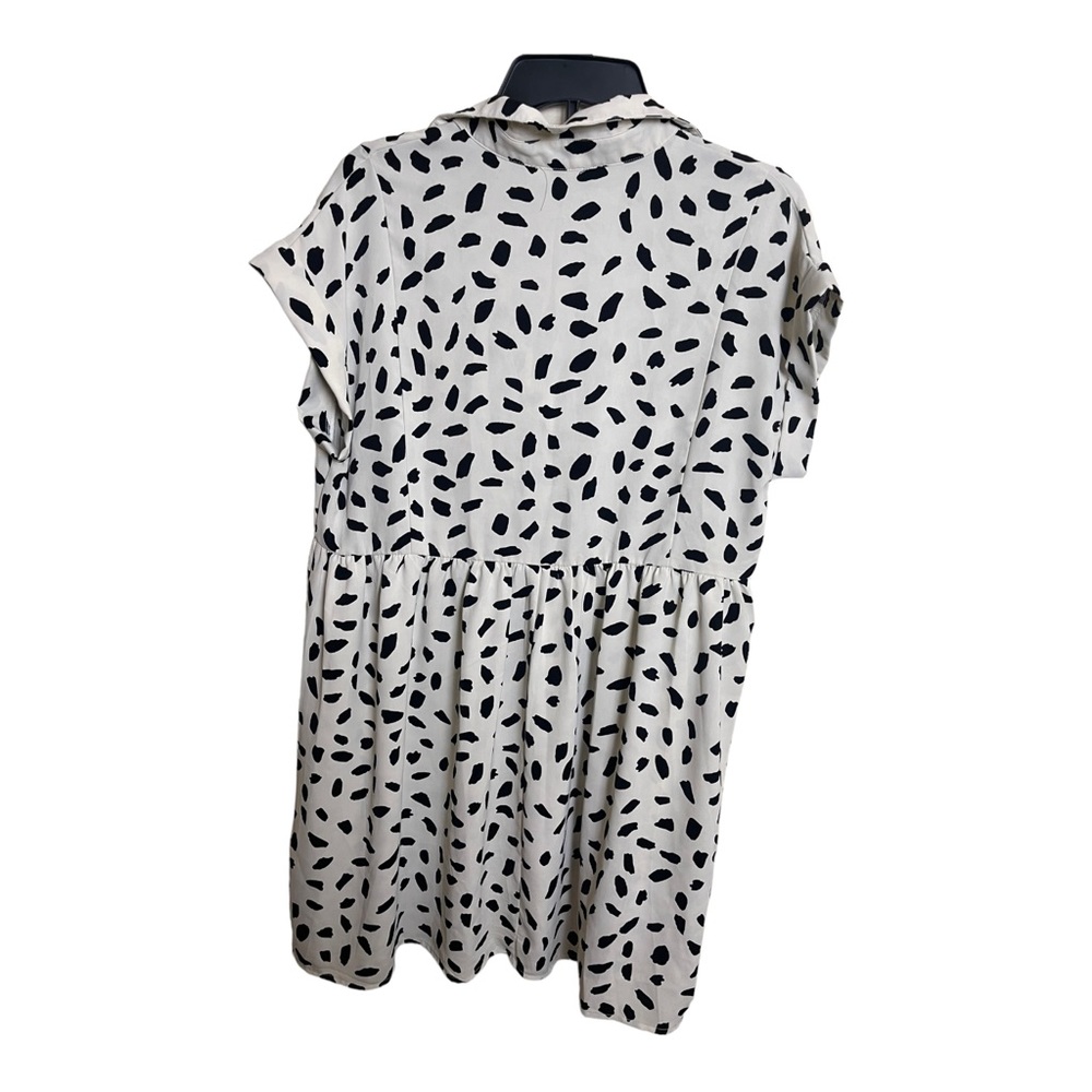 Umgee Animal Print Babydoll Mini Dress Size Medium - Picture 4 of 15